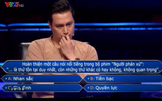 Việt Anh chơi 'Ai Là Triệu Phú', khóc luôn khi gặp câu hỏi về 'trùm Phan Quân'