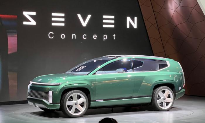 Huyndai Concept Seven: Xe điện 'đặc sệt' tương lai, sạc lên 80% trong 20 phút